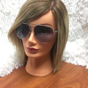 Silver Aviator Sunglasses